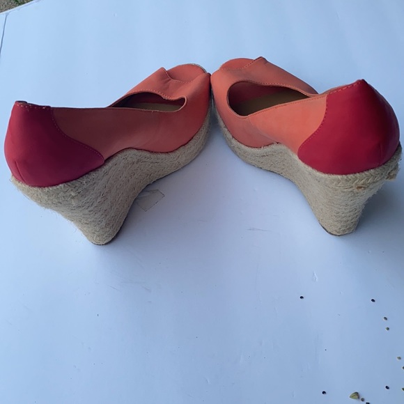 Color block open toe wedge - Picture 3 of 4
